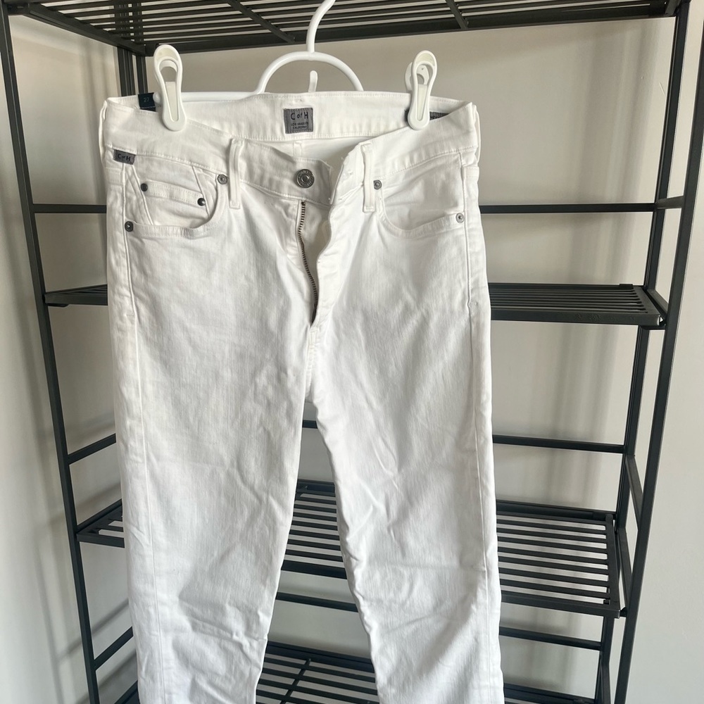 White 27 Citizens of Humanity Rocket Crop